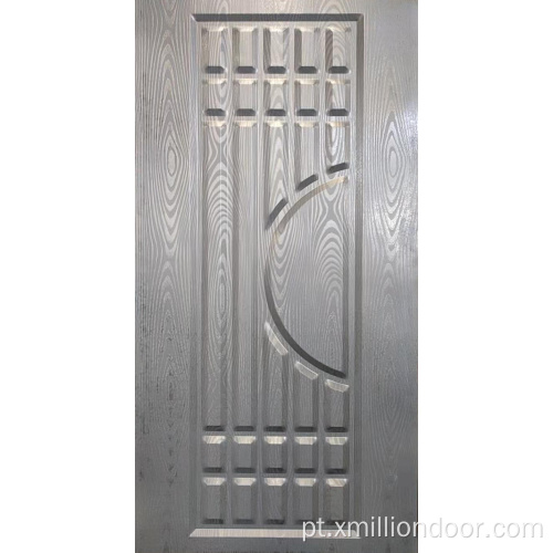 Pele de porta de metal com design moderno